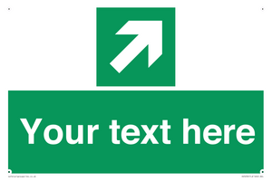 Custom Arrow Top Right Sign